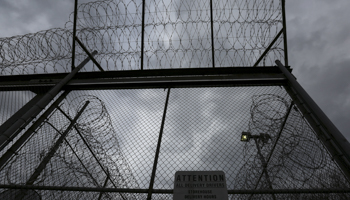 The front gate of the Taconic Correctional Facility in Bedford Hills, New York (Reuters/Carlo Allegri)