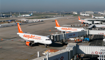 EasyJet aircrafts during an air traffic controller's strike at Orly airport, near Paris (Reuters/Gonzalo Fuentes)