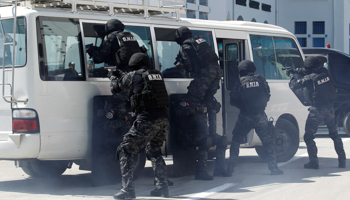 Anti-terrorism exercise in Tunis (Reuters/Zoubeir Souissi)