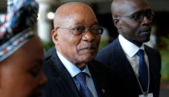 South African President Jacob Zuma tours the World Economic Forum on Africa meeting in Durban (Reuters/Rogan Ward)