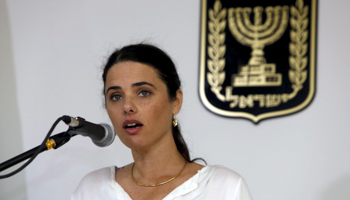 Ayelet Shaked, Israel's Justice Minister of the far-right Jewish Home party (Reuters/Gali Tibbon/Pool)