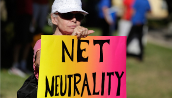 A pro-net neutrality internet activist, 2014 (Reuters/Jonathan Alcorn)