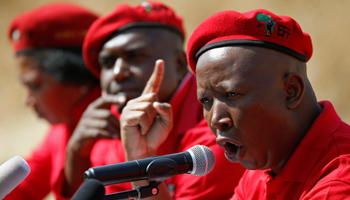 Julius Malema, leader of South Africa’s Economic Freedom Fighters, EFF (Reuters/Siphiwe Sibeko)
