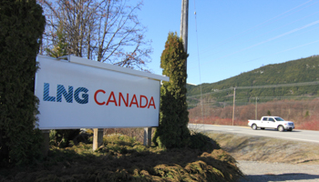 The Shell's LNG Canada project site in Kitimat northwestern British Columbia (Reuters/Julie Gordon)