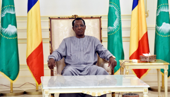 Chad's President Idriss Deby Itno at the presidential palace prior in N'Djamena, Chad (Reuters/Alain Jocard)