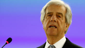 President Tabare Vazquez (Reuters/Denis Balibouse)