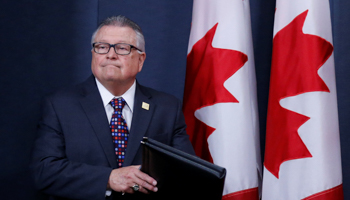 Canada's Public Safety Minister Ralph Goodale at a news conference in Ottawa, Canada (Reuters/Chris Wattie)