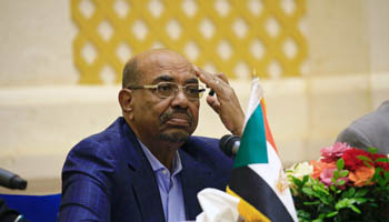 Sudan’s President Omar al-Bashir at a press conference in the Presidential Palace in Khartoum (Reuters/Mohamed Nureldin Abdallah)