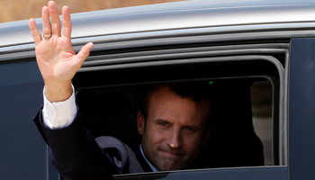 French President Emmanuel Macron in Istres, southern France (Reuters/Jean)