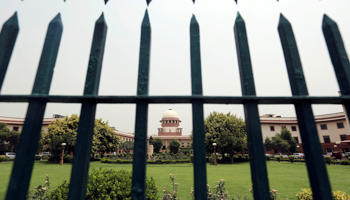 India's Supreme Court is pictured through a gate in New Delhi (Reuters/Anindito Mukherjee)