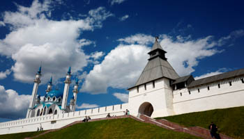 The Qol Sharif, a Tatar mosque inside the Russian ‘kremlin’ fortress in Kazan, Tatarstan’s capital (Reuters/Kai Pfaffenbach)