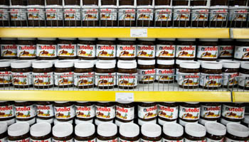 Nutella produced in Italy on display in a supermarket in Bosnia in March 2012 (Reuters/Dado Ruvic)