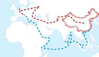 The land and maritime routes of One Belt, One Road (Oxford Analytica)