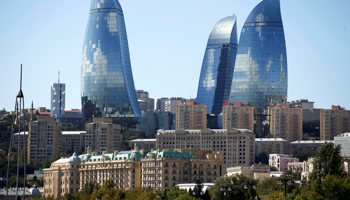 The Flame Towers in Baku, Azerbaijan (Reuters/Alessandro Bianchi)