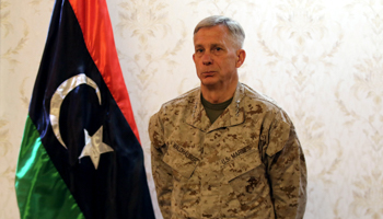 Marine General Thomas Waldhauser, the top US military commander in Tripoli, Libya (Reuters/Hani Amara)