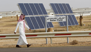 A field of solar panels at the King Abdulaziz city of Sciences and Technology, Riyadh, Saudi Arabia (Reuters/Fahad Shadeed)