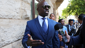 Minister of Finance Malusi Gigaba after delivering the Medium-Term Budget Policy Statement (MTBPS) in Parliament in Cape Town (Reuters/Sumaya Hisham)