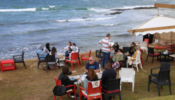 A beach cafe in Tripoli, Libya (Reuters/Hani Amara)