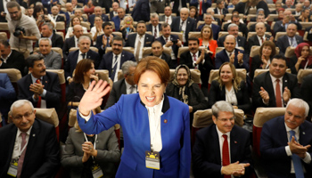 Meral Aksener announces her new political party in Ankara (Reuters/Umit Bektas)