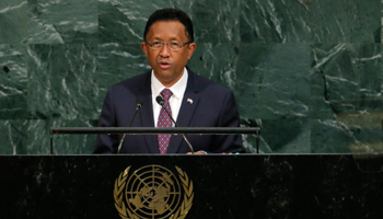 Madagascar's President Hery Rajaonarimampianina (Reuters/Lucas Jackson)