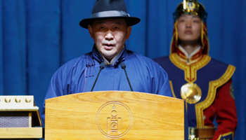 Mongolia's president, Khaltmaa Battulga (Reuters/B Rentsendorj)