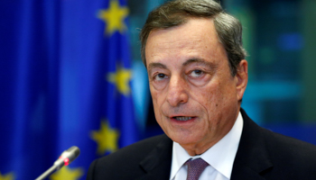 European Central Bank President Mario Draghi addresses the European Parliament's Economic and Monetary Affairs Committee in Brussels, Belgium (Reuters/Francois Lenoir)