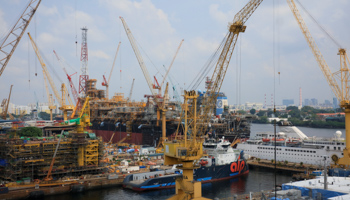 Ships at Sembawang shipyard in Singapore (Reuters/Staff)