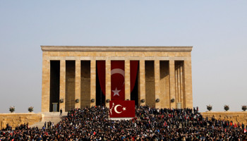 The crowd outside Mustafa Kemal Ataturk’s mausoleum on the anniversary of his death, Ankara, November 10 (Reuters/Umit Bektas) (Reuters/Umit Bektas)