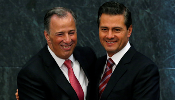 Mexican President Enrique Pena Nieto and former Finance Minister Jose Antonio Meade (Reuters/Henry Romero)