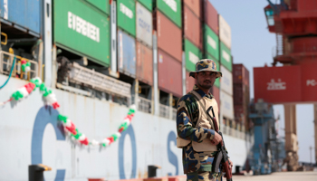 A soldier at the Gwadar port (Reuters/Caren Firouz)