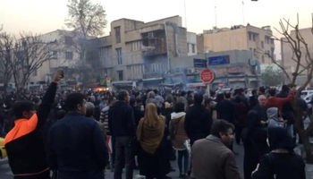 People protest in Tehran, Iran (Reuters)