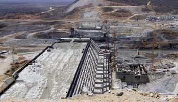 Ethiopia's Grand Renaissance Dam, seen under construction, Guba Woreda, Ethiopia, March 31, 2015 (Reuters/Tiksa Negeri)