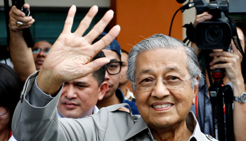 Former Malaysian Prime Minister Mahathir Mohamad (Reuters/Lai Seng Sin)