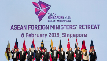 The ASEAN Foreign Ministers’ Retreat in Singapore (Reuters/Calvin Wong)