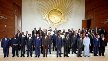 African leaders gather for an AU Summit, July 3, 2017 (Reuters/Tiksa Negeri)