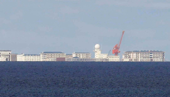 Chinese structures on Subi Reef in the Spratly Islands (Reuters/Erik De Castro)