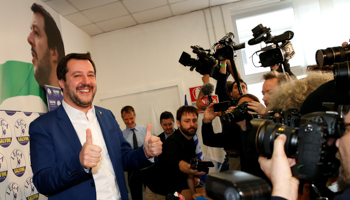 Northern League party leader Matteo Salvini (Reuters/Stefano Rellandini)