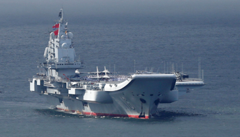 China's aircraft carrier, the Liaoning (Reuters/Bobby Yip)
