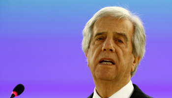 Uruguayan President Tabare Vazquez (Reuters/Denis Balibouse)