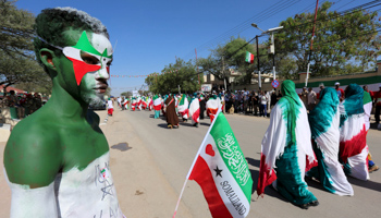 A man at a street parade to celebrating the 24th self-declared independence day for the breakaway Somaliland nation from Somalia in capital Hargeysa, 2015 (Reuters/Feisal Omar)