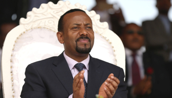 Ethiopia’s new Prime Minister Abiy Ahmed, April 11, 2018 (Reuters/Tiksa Negeri)