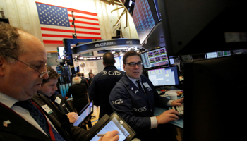 The trading floor at the New York Stock Exchange (NYSE) in Manhattan (Reuters/Andrew Kelly)