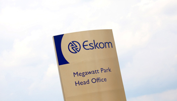 Eskom's logo at the company's headquarters in Johannesburg (Reuters/Siphiwe Sibeko)