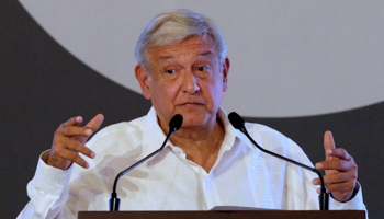Leftist presidential candidate Andres Manuel Lopez Obrador (AMLO) (Reuters/Henry Romero)