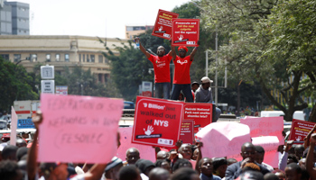 Activists protests against corruption, Nairobi, May 31, 2018 (Reuters/Baz Ratner)