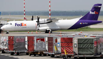 Air cargo for loading at Vaclav Havel Airport, Prague, June 6, 2018 (Reuters/David W Cerny)