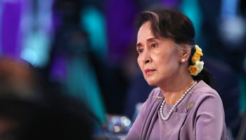 Myanmar's State Counsellor Aung San Suu Kyi (Reuters/Mark Metcalfe)