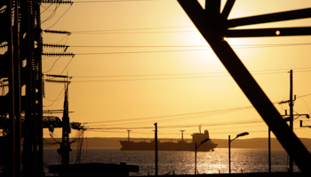 A fuel tanker navigates near the Cienfuegos Oil Refinery some 240 kilometres southeast of Havana (Reuters/Desmond Boylan)