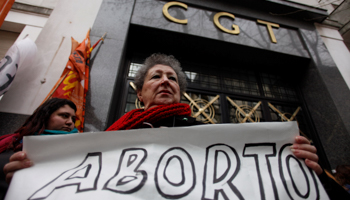 Pro-choice demonstrators in Argentina (Reuters/Martin Acosta)