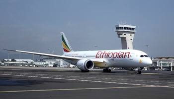 An Ethiopian Airlines plane waits to take off from Bole International Airport, Addis Ababa, August 2015 (Reuters/Tiksa Negeri)